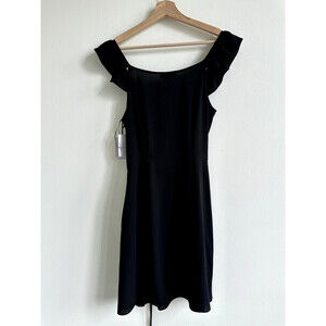 1. STATE Women's dress Ruffled Seeveless V Neck Party Wrap size S $160 NWT